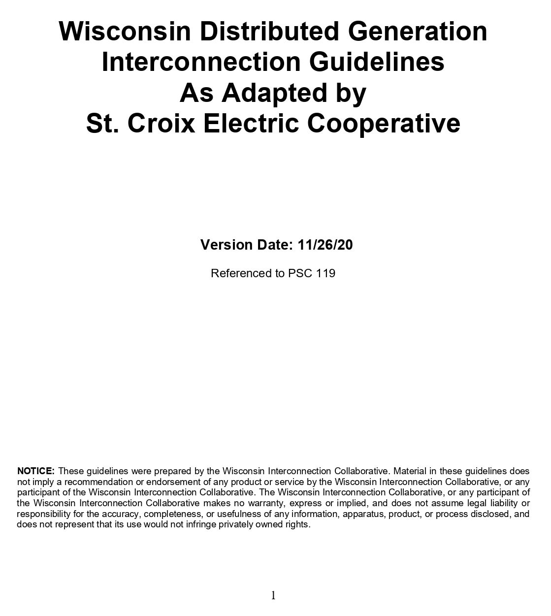 scec interconnection guidelines