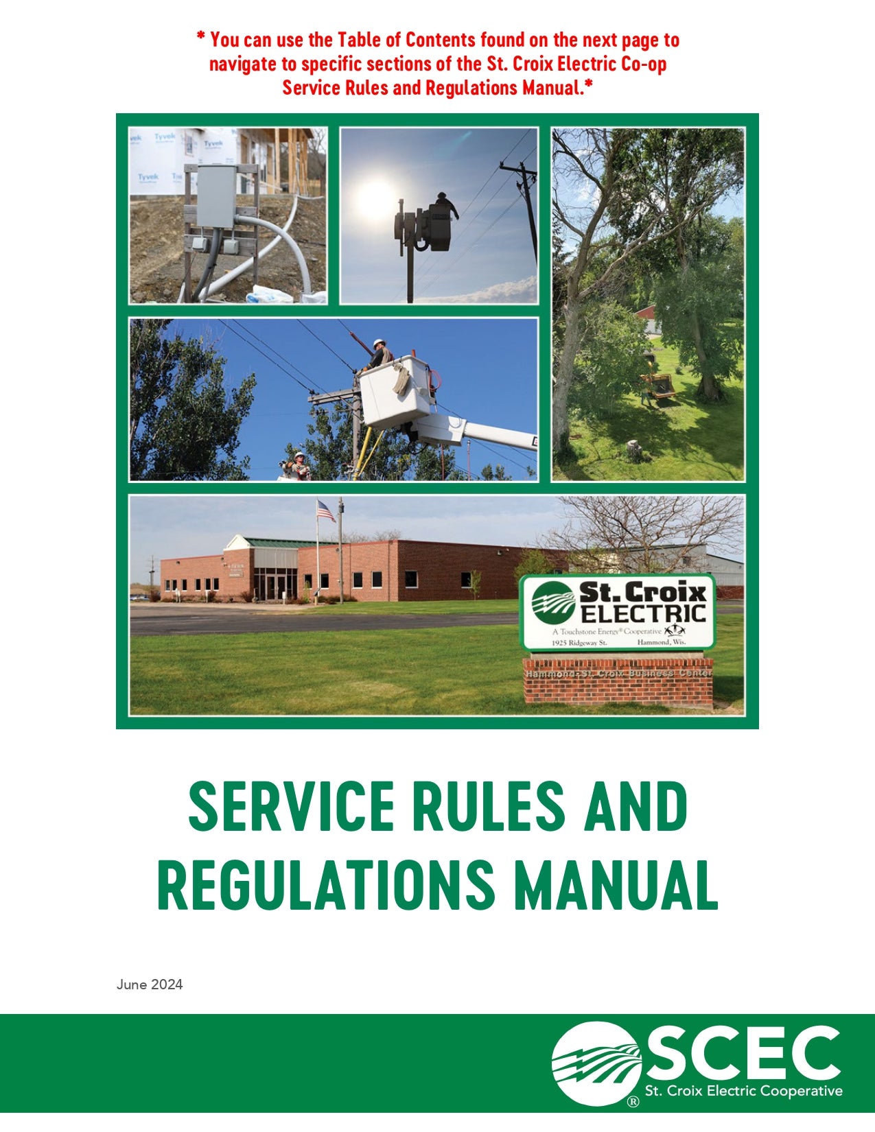 scec service rules and regs