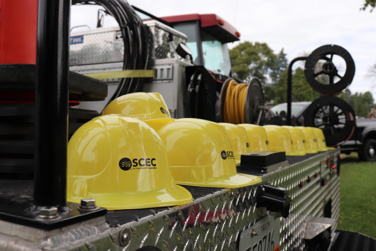 hats on truck 